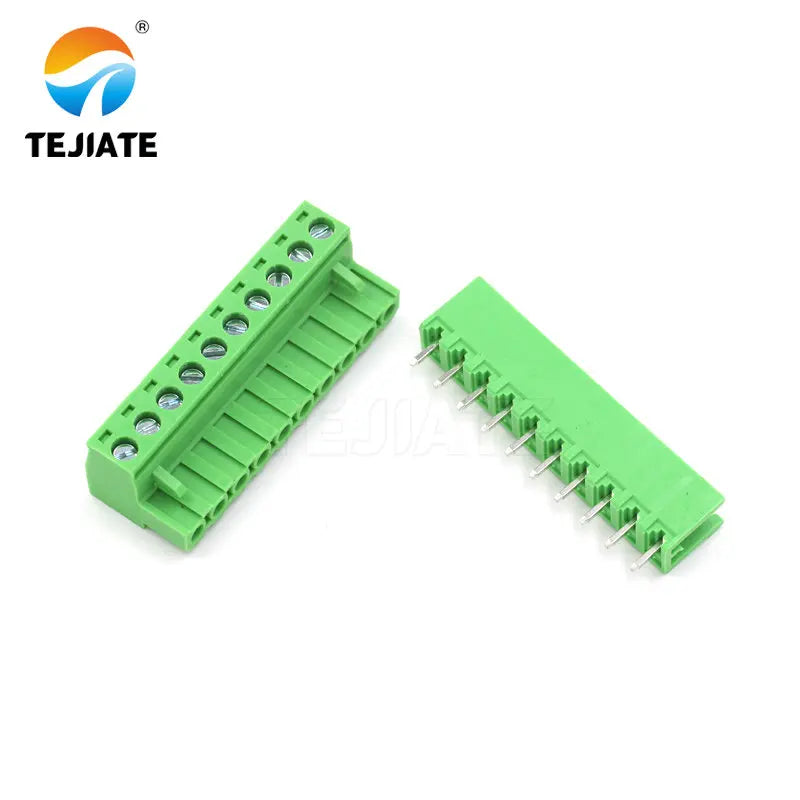 5Pairs KF2EDGK 5.08MM Plug-in Terminal PCB Connector 10P/12P Bent Pin/Straight Pin