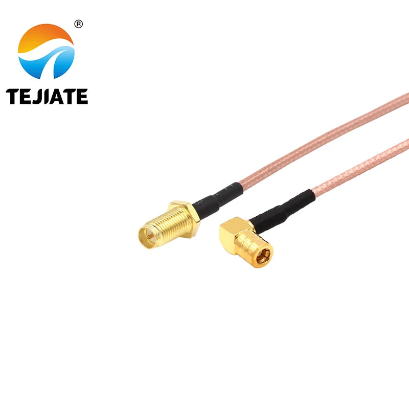 1PCS TEJIATE Adapter Cable SMB To RPSMA Type SMB-KW Convert RPSMA-KY 8-90CM 1M 1.5M 2M Length Connector RG316 Wire