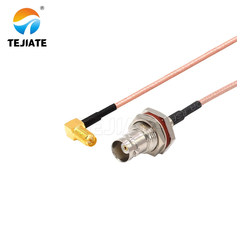 1PCS TEJIATE Adapter Cable BNC To RPSMA Type BNC-K Convert RPSMA-KW 8-90CM 1M 1.5M 2M Length Connector RG316 Wire