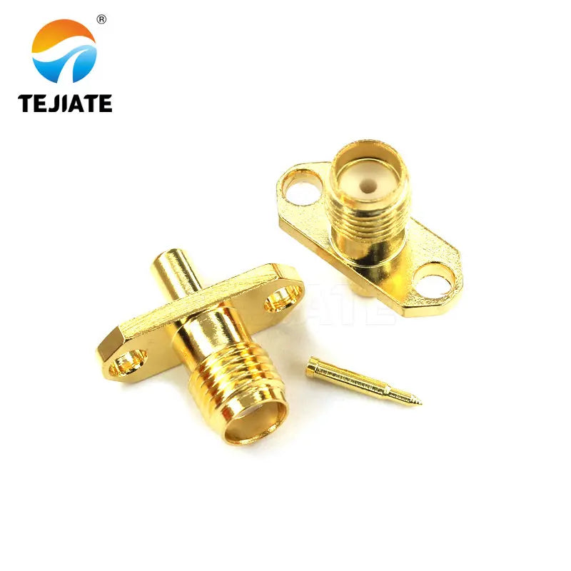 1PCS SMA RPSMA-JB-KB-KFB Connector Straight/Bent Header  Half Flexible Steel Welding Adapter Match For RG405