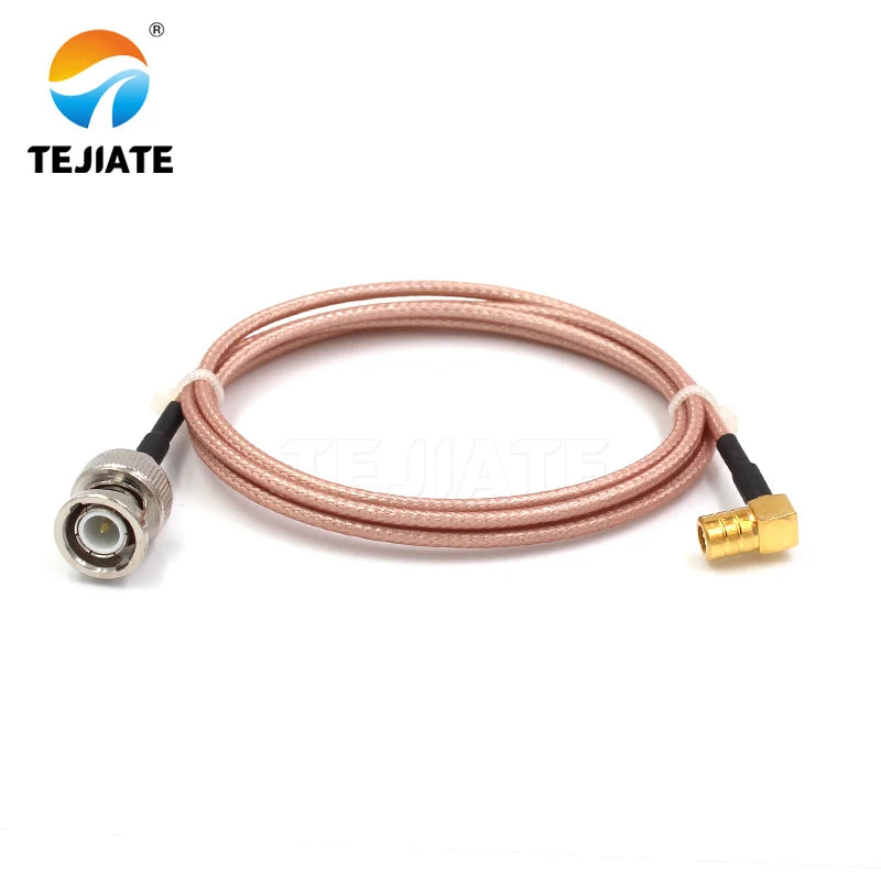 1PCS TEJIATE Adapter Cable SMB To BNC Type SMBKW Convert BNCJ 8-90CM 1M 1.5M 2M Length Connector RG316 Wire