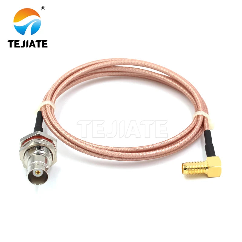 1PCS TEJIATE Adapter Cable BNC To RPSMA Type BNC-K Convert RPSMA-KW 8-90CM 1M 1.5M 2M Length Connector RG316 Wire