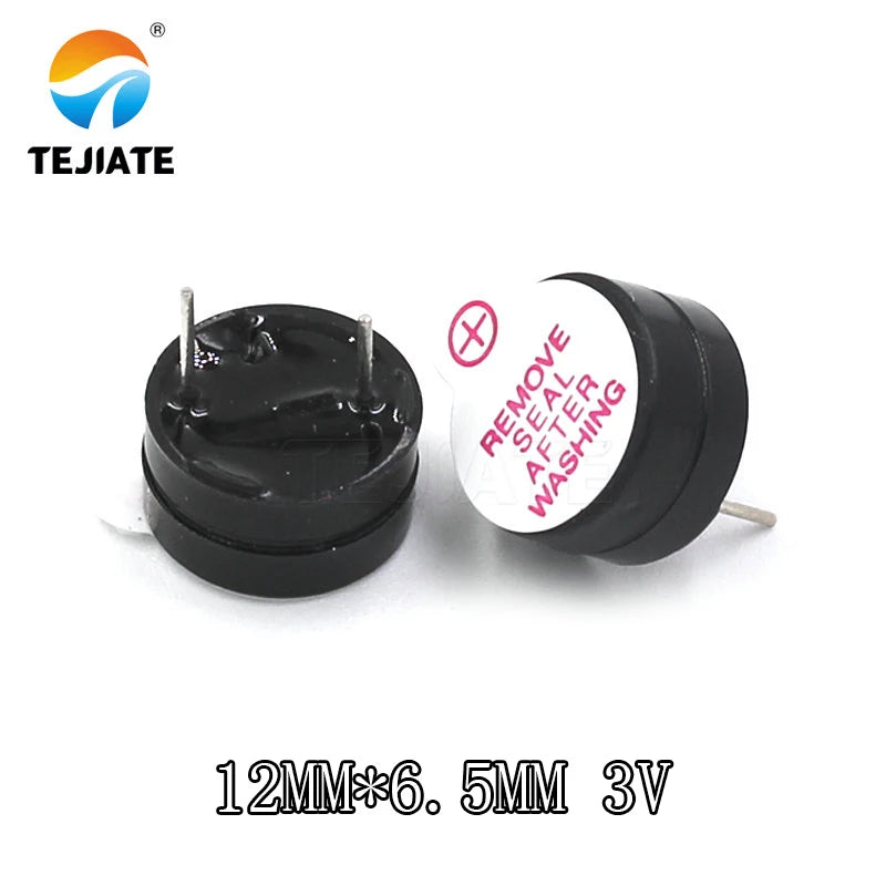 5PCS New Ultra-thin 3V Active Buzzer Alarm AC SOT 12MM*6.5MM 12065 Pitch 7.6mm MINI Active Piezo Buzzers