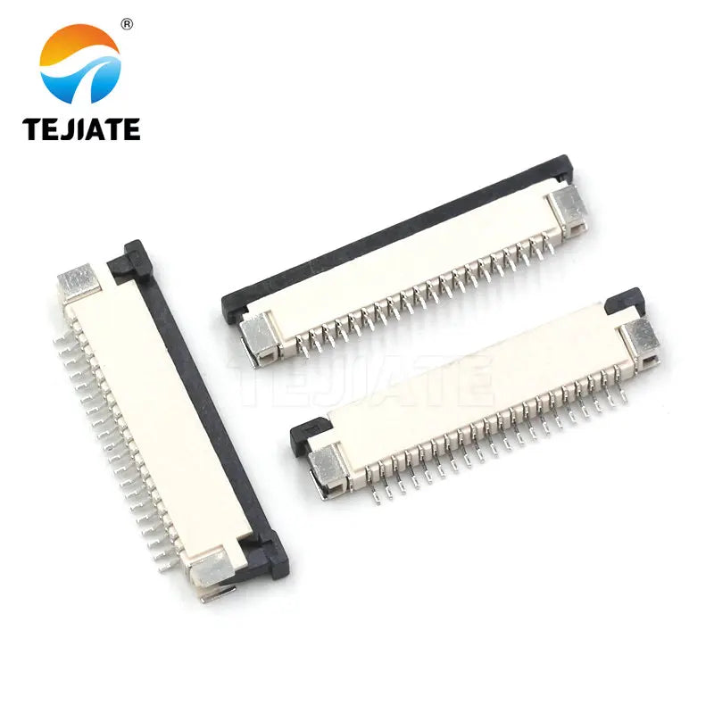 10PCS FFC/FPC Connector Flat Cable Socket 1.0MM Adapter 16/18/20/22/24/26/28/30/40P Up Drawer Type Plug Kit