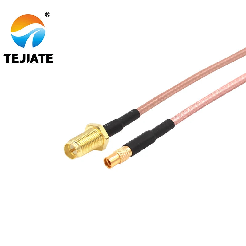 1PCS TEJIATE Adapter Cable MMCX To RPSMA Type MMCX-K Convert RPSMA-KY 8-90CM 1M 1.5M 2M Length Connector RG316 Wire