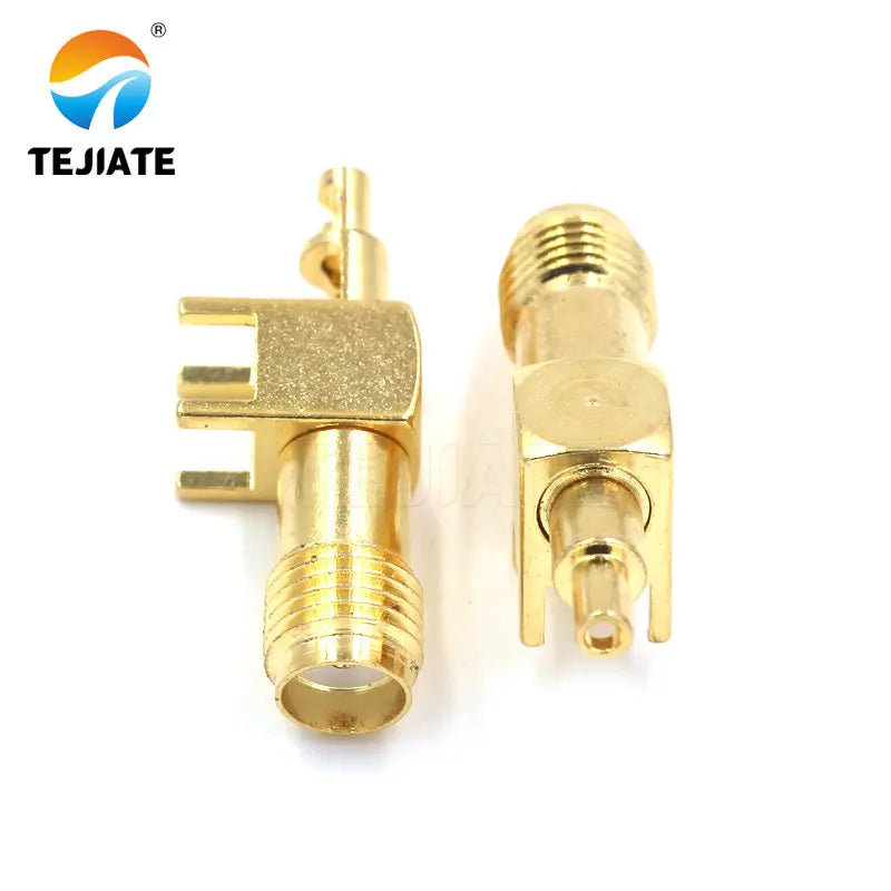 50PCS SMA Female/male Header RPSMA-KY/KWE-1.13 Outer Screw Inner Pin/hole Reverse Connection Pressure Welding Feeder Connector