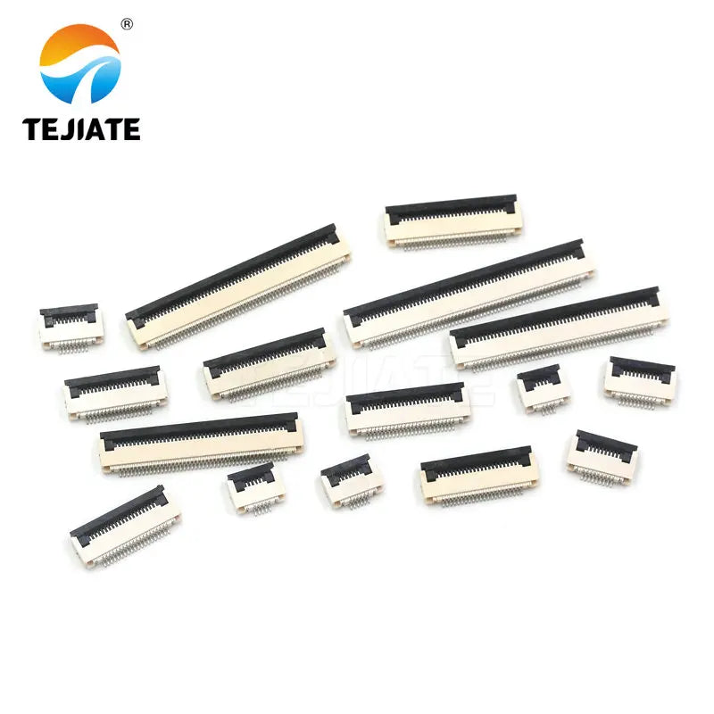 10PCS FFC/FPC Connector Flat Cable Socket 0.5MM Adapter 4/5/6/8/9/10/12/14/16/18/20/22P Down Flip Type Plug Kit