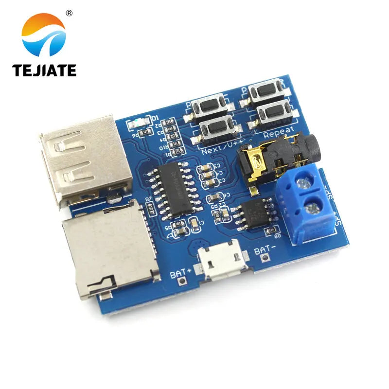 MP3 lossless decoder board with power amplifier decoder module DIY TF card U disk decoder play speaker audio amplifier board pro