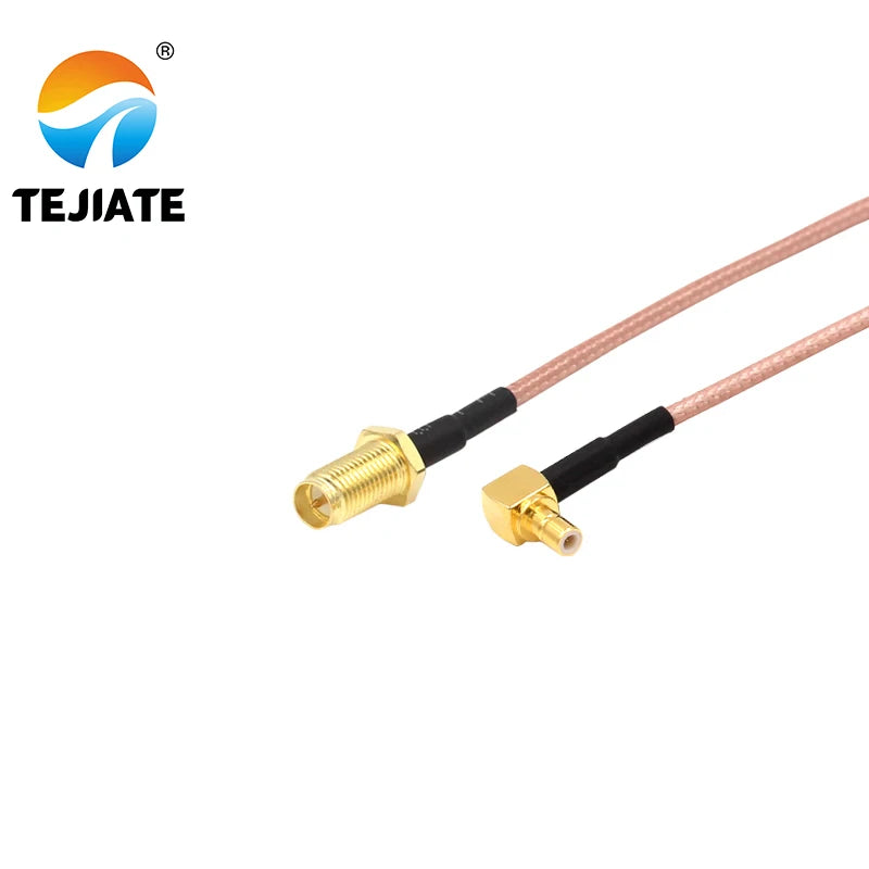 1PCS TEJIATE Adapter Cable SMB To RPSMA Type SMB-JW Convert RPSMA-KY 8-90CM 1M 1.5M 2M Length Connector RG316 Wire