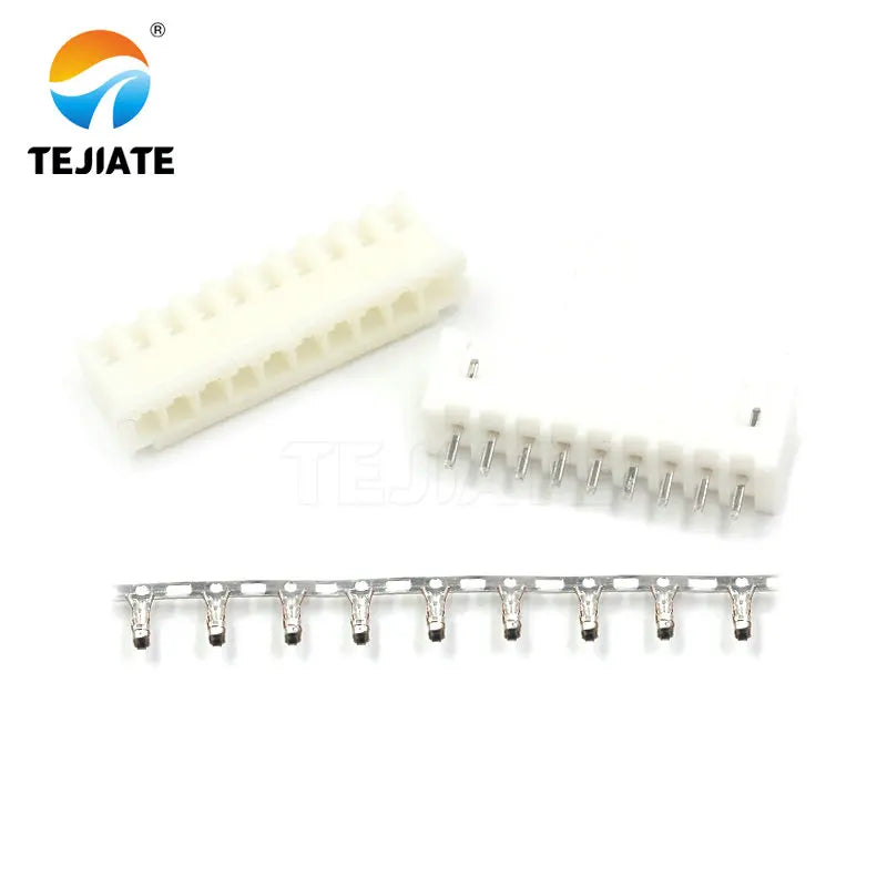 20Sets  XH2.54MM Connector Plug + Straight Pin Socket + Terminal 5/7/9/11P Wire Cable Adpter Spring DIY Kit