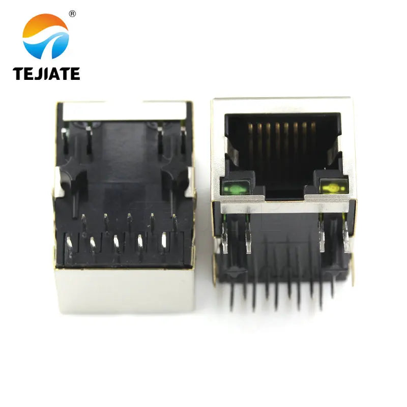 10PCS HR911130A/HY911130A Gigabit RJ45 network interface socket with light