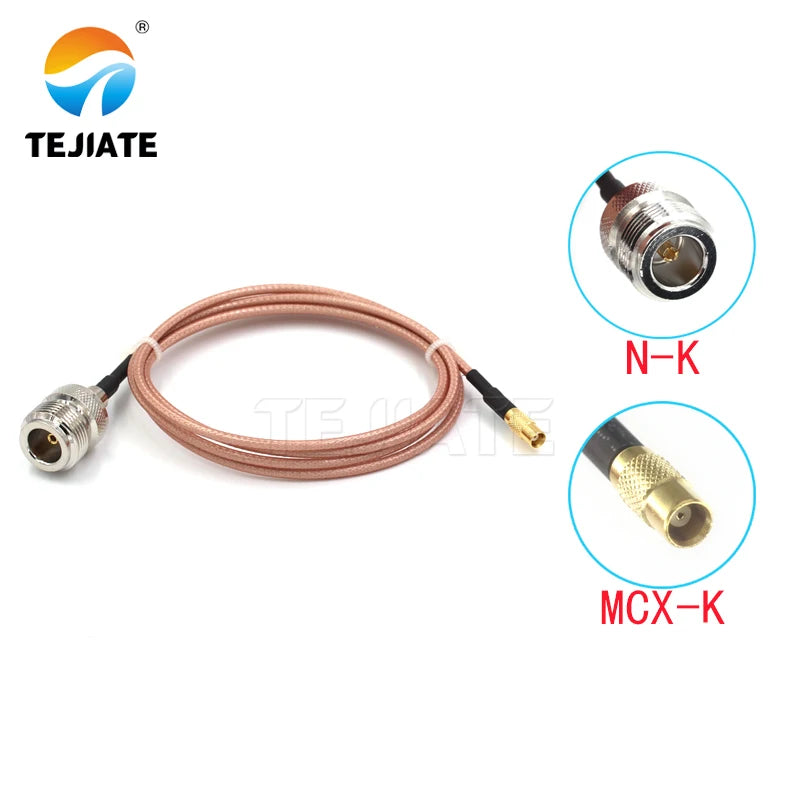 1PCS TEJIATE Adapter Cable N To MCX Type NK Convert MCXK 8-90CM 1M 1.5M 2M Length Connector RG316 Wire