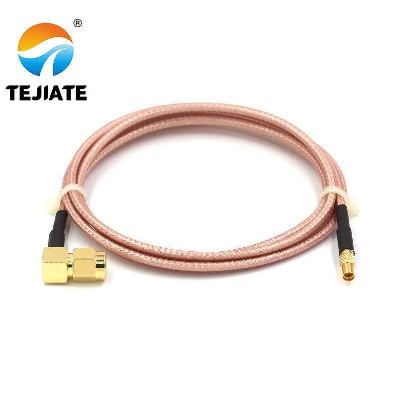 1PCS TEJIATE Adapter Cable MMCX To SMA MMCX-K Convert SMA-JW 8-90CM 1M 1.5M 2M Length Connector RG316 Wire
