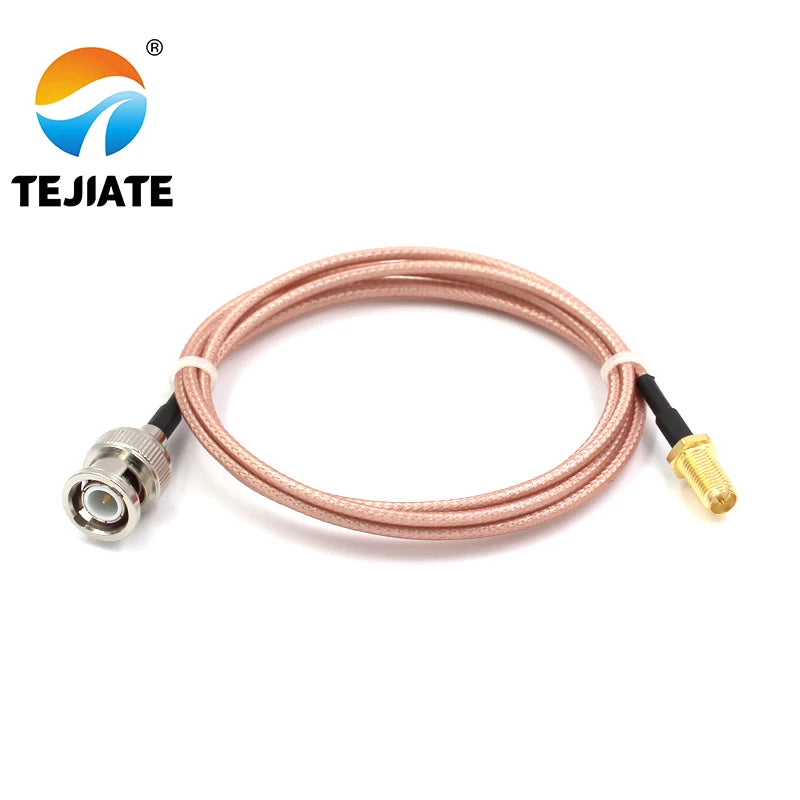 1PCS TEJIATE Adapter Cable BNC To RPSMA Type BNC-J Convert RPSMA-KY 8-90CM 1M 1.5M 2M Length Connector RG316 Wire