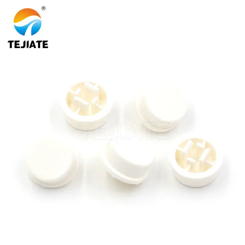 100PCS A24 Round Square Head KeyCap 12*12*7.3MM Touch/Microswitch Press-type Switch Cap