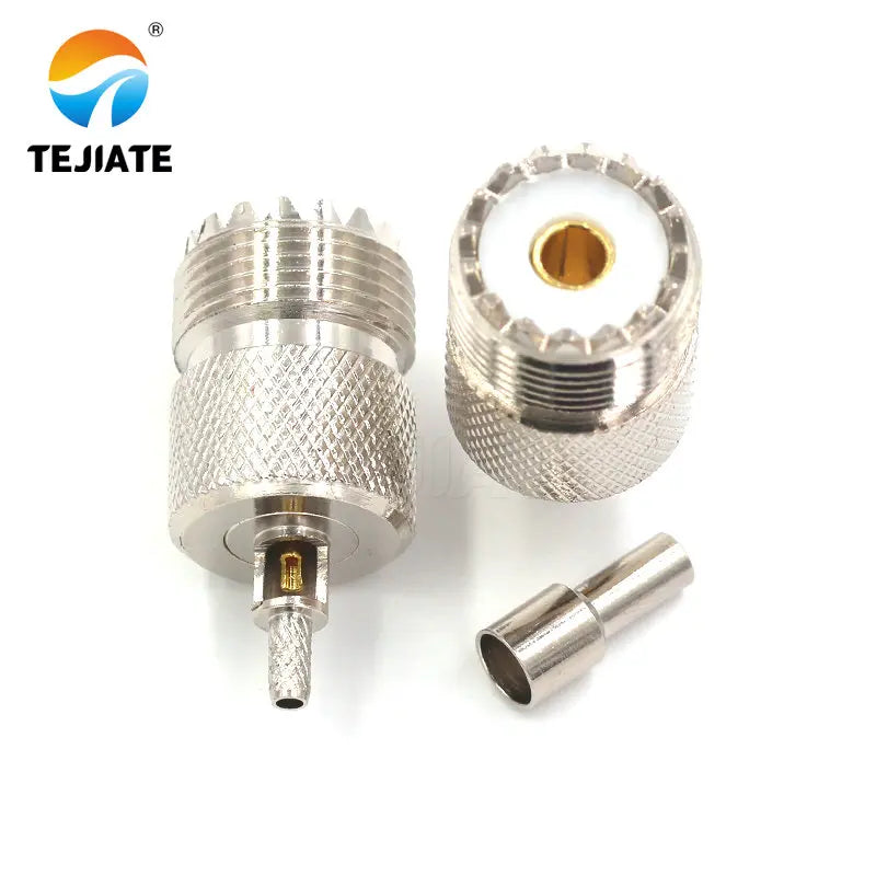 1PCS Tuner Connector UHF Male Header UHFJ-1.5-3-5-7 RG6/8/58/142/316 Opening Type Adapter Inner Hole