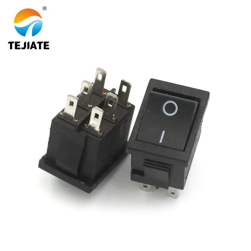 10PCS Boat-type Switch KCD1-1 Water Dispenser Ship Shaped Rocker Power Button Toggle Microswitch 6 Feet 2/3 Gear