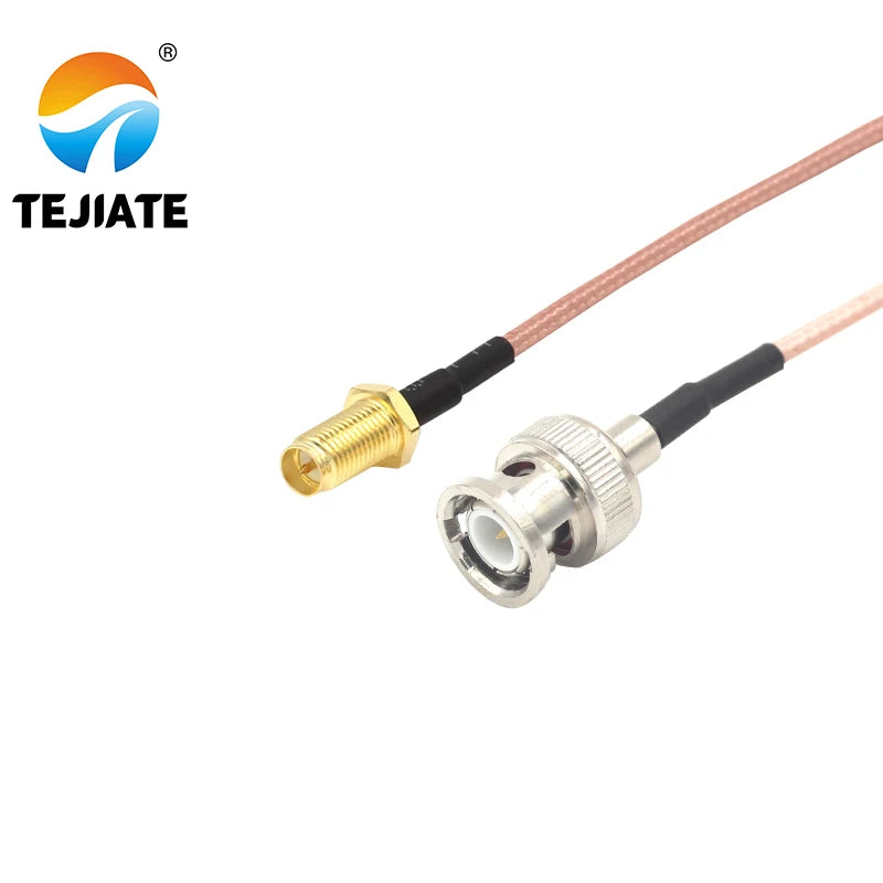 1PCS TEJIATE Adapter Cable BNC To RPSMA Type BNC-J Convert RPSMA-KY 8-90CM 1M 1.5M 2M Length Connector RG316 Wire