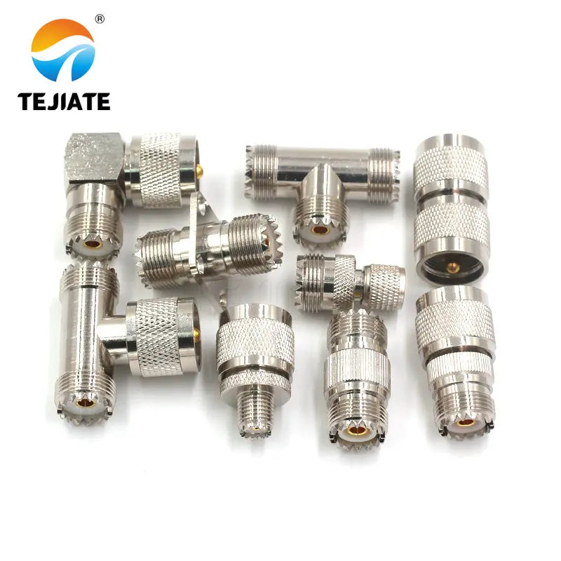 1PCS UHF MINIUHF J-K-JJ-KK-JK-KKF-KJW-KKK-JKK Connector Double Way Three Way Male/Female Header Adapter Four Hole Flange