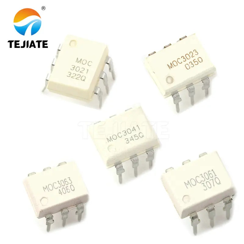 10PCS  MOC3021 MOC3023  MOC3041 MOC3061 MOC3063 DIP6 optocoupler
