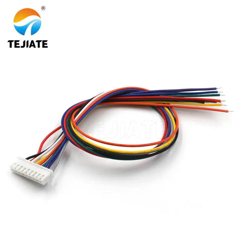 10PCS XH2.54 Electronic Wire 2/3/4/5/6/7/8/9/10P Color Terminal Line Connecting Wire 30CM Single Head Tin Plated