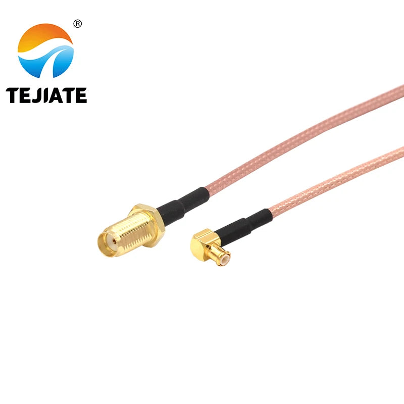 1PCS TEJIATE Adapter Cable MCX To SMA Type MCX-JW Convert SMA-KY 8-90CM 1M 1.5M 2M Length Connector RG316 Wire
