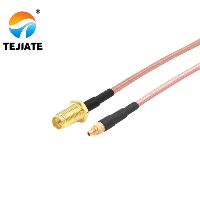1PCS TEJIATE Adapter Cable MMCX To RPSMA Type MMCX-J Convert RPSMA-KY 8-90CM 1M 1.5M 2M Length Connector RG316 Wire