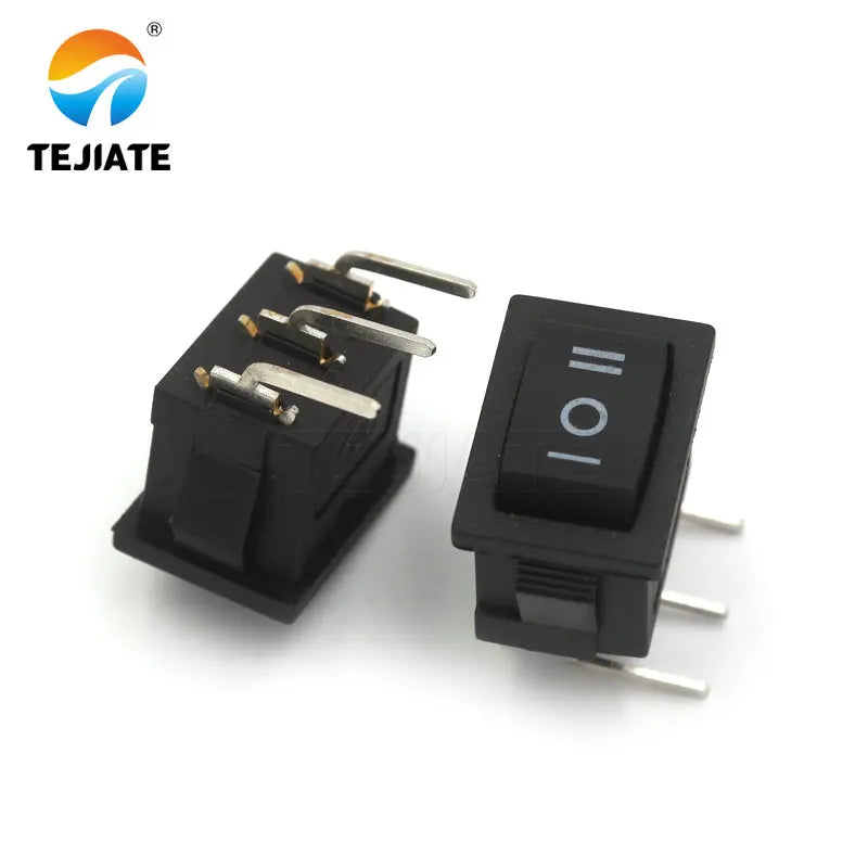 10PCS Boat-type Switch KCD1-1 Water Dispenser Ship Shaped Rocker Power Button Toggle Microswitch 3 Feet 2/3Gear