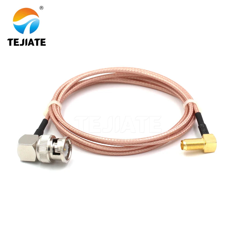1PCS TEJIATE Adapter Cable BNC To SMA Type BNCJW Convert SMAKW 8-90CM 1M 1.5M 2M Length Connector RG316 Wire