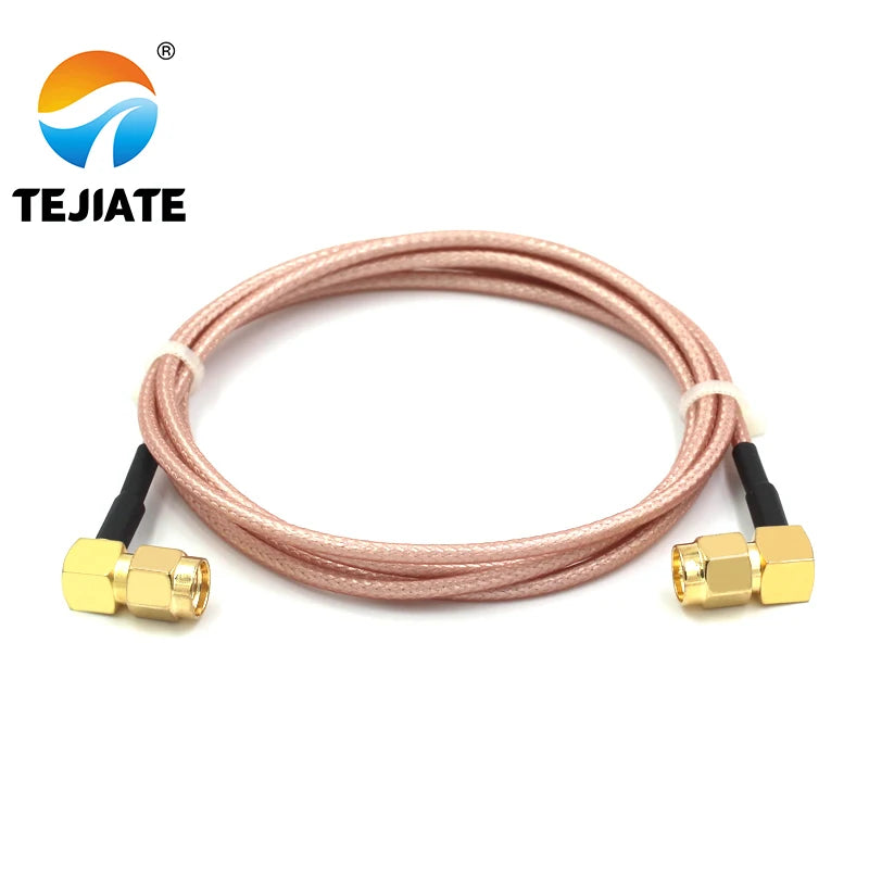 1PCS TEJIATE Adapter Cable RPSMA To SMA Type RPSMA-JW Convert SMA-JW 8-90CM 1M 1.5M 2M Length Connector RG316 Wire