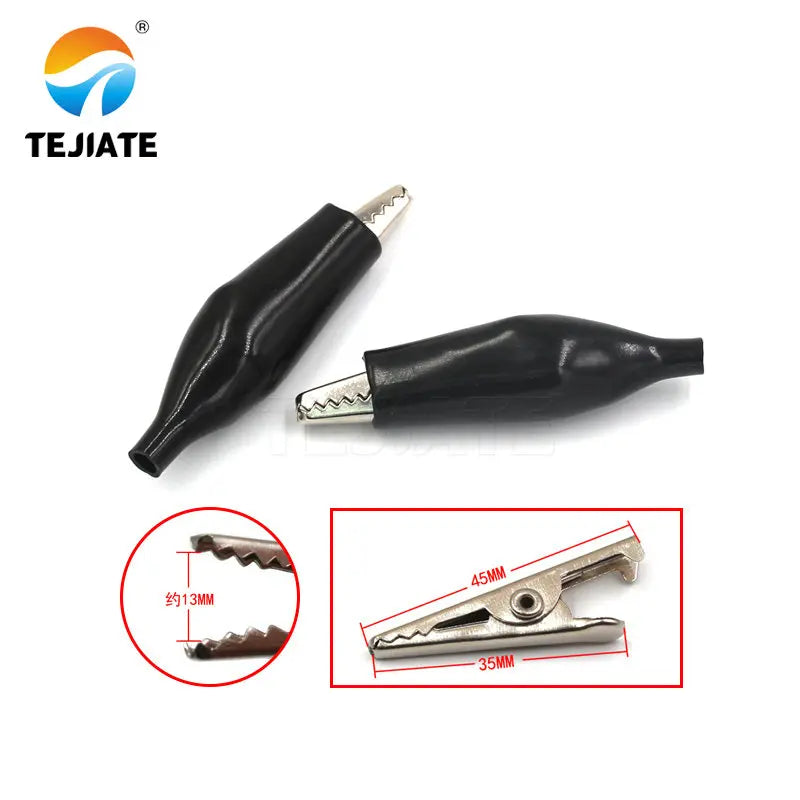 50PCS Alligator Clip Sheath Clip Small Battery Wire Power Clip Grounding Test Clip Large/Medium/Small Test Line