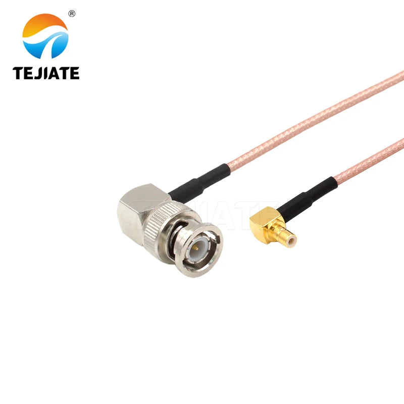 1PCS TEJIATE Adapter Cable BNC To SMB Type BNCJW Convert SMBJW 8-90CM 1M 1.5M 2M Length Connector RG316 Wire