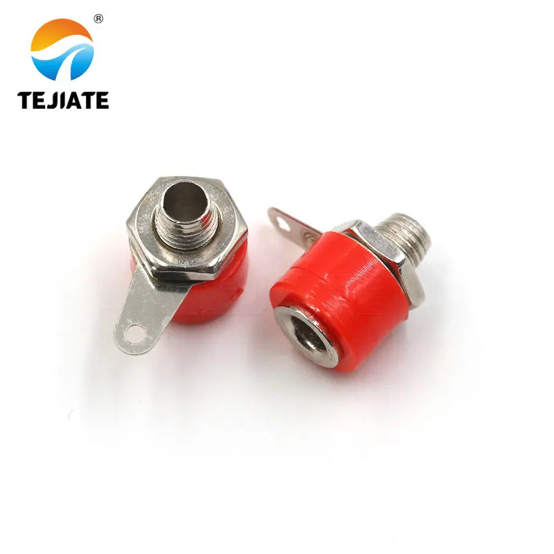 10PCS Banana Binding Post 4MM Lantern Head Test Terminal Tetrahedral Plug/Socket Power Adapter Electronic Connector