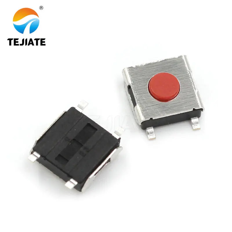 50PCS Key-switch 6x6x2.5/2.7/3.1/3.4/3.7MM Push-button Microswitch 4/5 Feet Paster/vertical Type