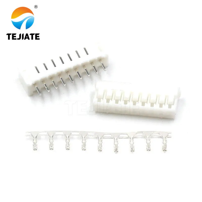 50PCS PH2.0MM Connector 2/3/4/5/6/7/8/9/10/12P Adapter Ternimal Straight Pin Base+Plug+Reed