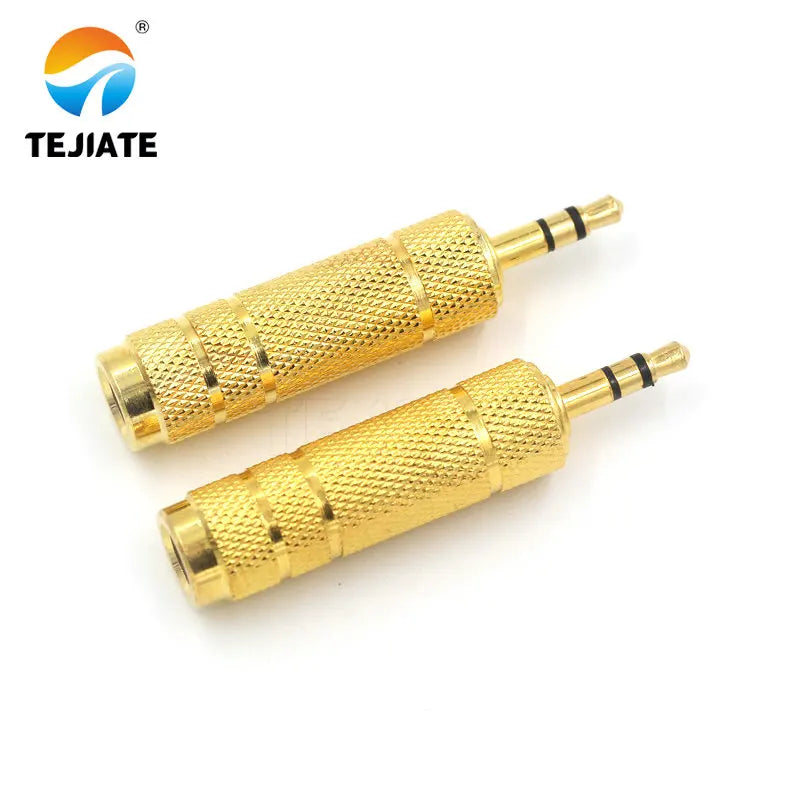 1PCS 3.5MM-male To 6.5MM-female Transfer Interface Electronic Organ Headset/Computer To Microphone Audio Adapter