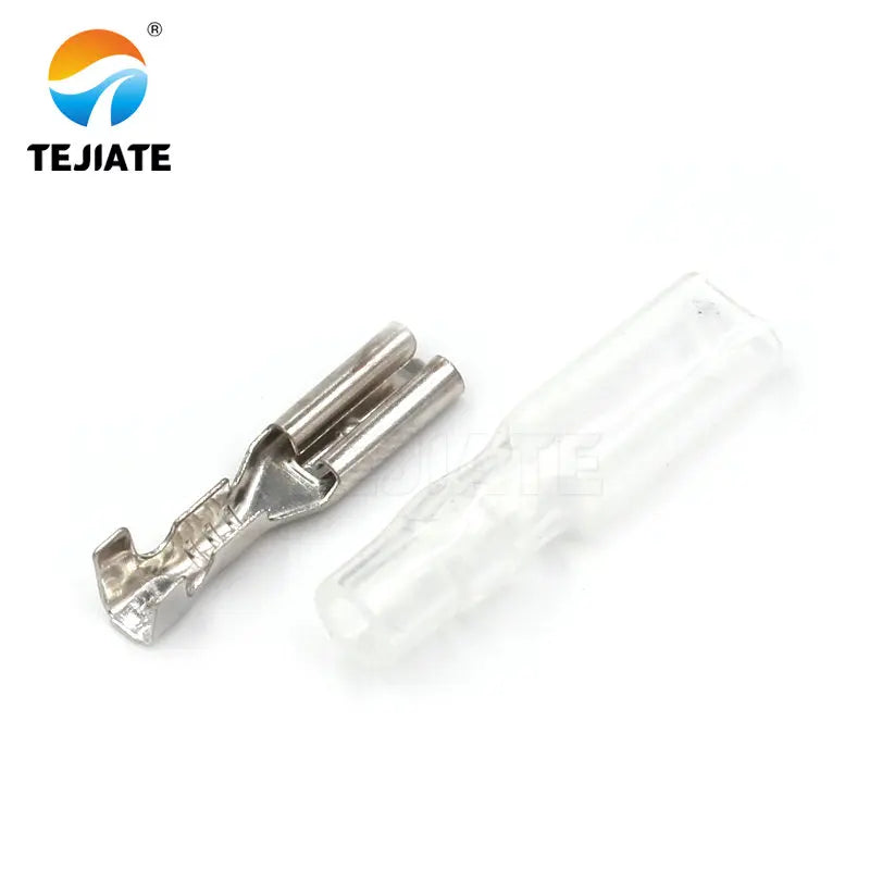 50PCS Plug-in/Plug-out Type Connector Cold Pressed Terminal 2.8/4.8/6.3MM Spring Terminal With Sheath Female Header Adapter