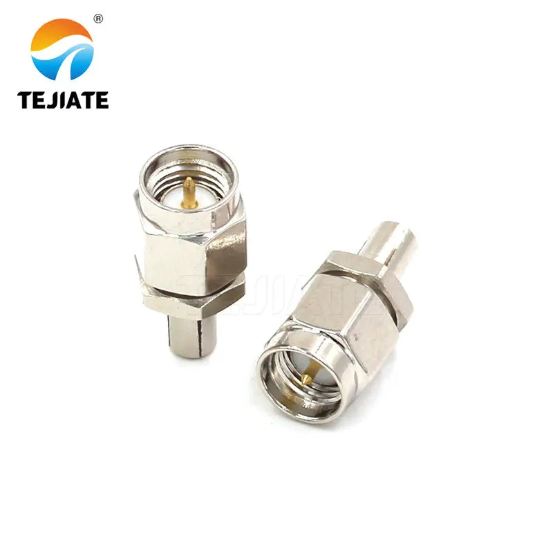 1PCS RF Coaxial Connector SMA-K-KRP-J To TS9-J  Adapter Bent Header Antenna Terminal Gold/Nickel Plated