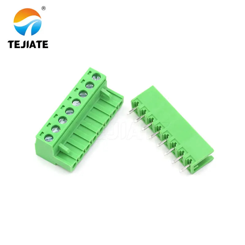 5Pairs KF2EDGK 5.08MM Plug-in Terminal PCB Connector 2/3/4/5/6/7/8/9P Straight Pin