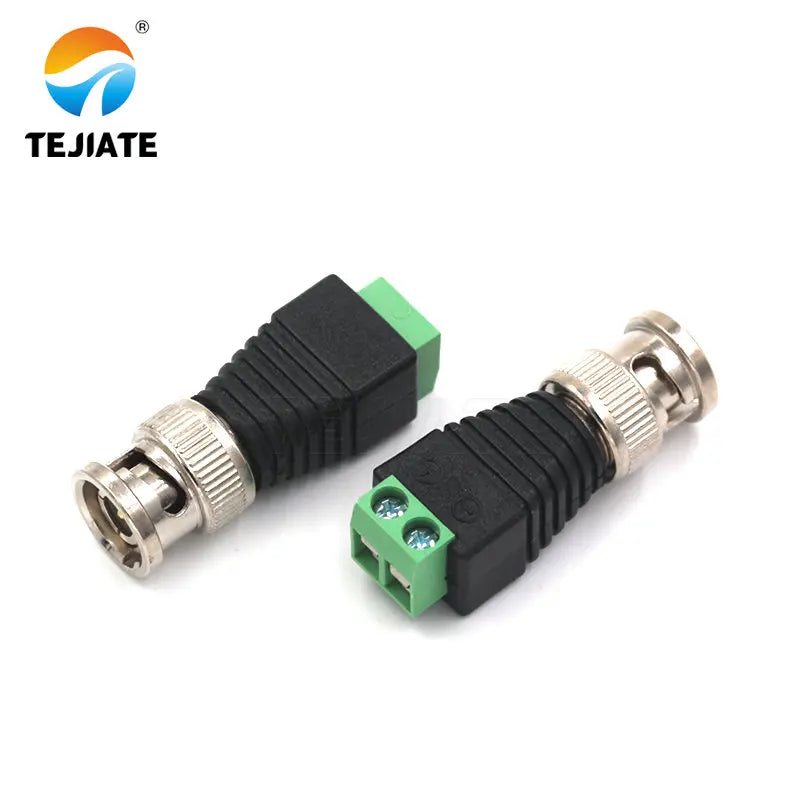 1PCS BNC Type Adapter Monitoring Camera Power Plug DC Video Connector Welding-free Male/Female Plug Press Type Socket