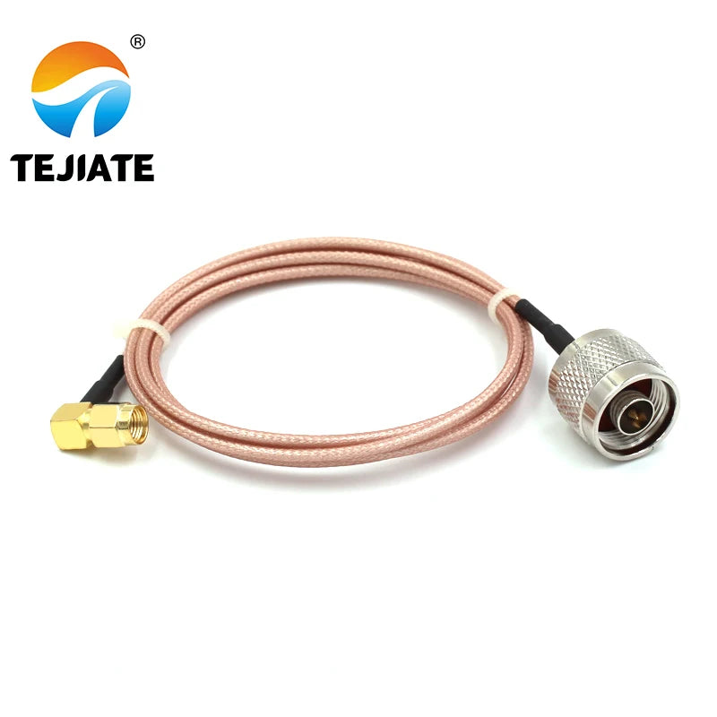 1PCS TEJIATE Adapter Cable RPSMA To N Type RPSMA-JW Convert N-J 8-90CM 1M 1.5M 2M Length Connector RG316 Wire