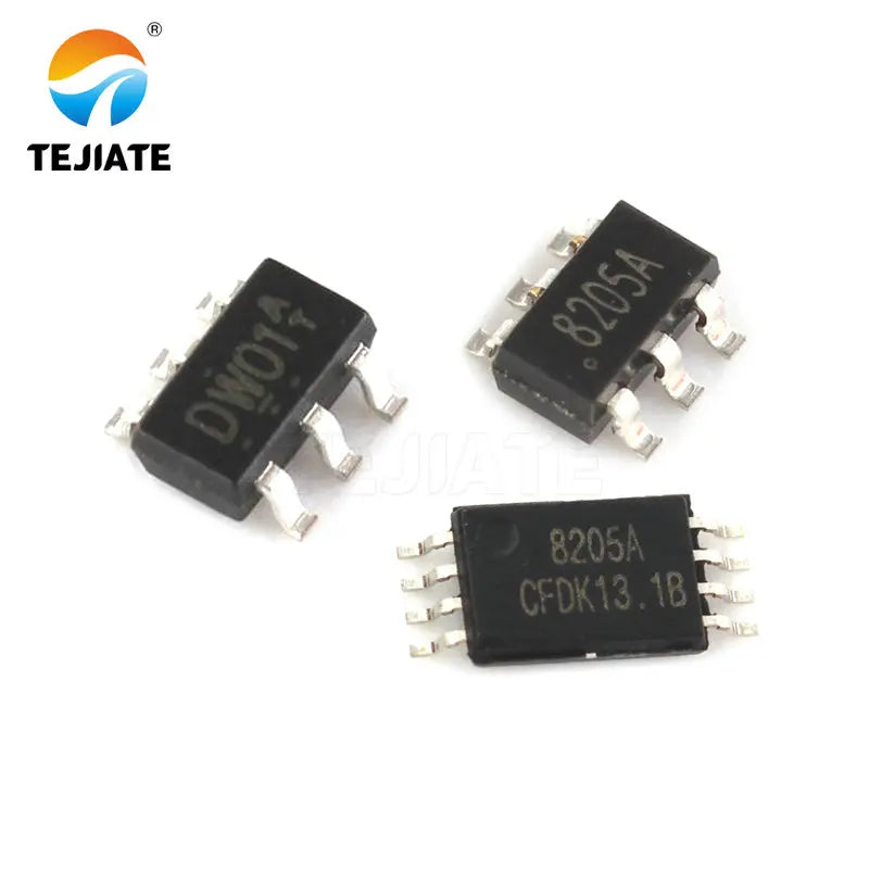 5PCS DW01A SOT23-6 8205A TSSOP8 8250A SOT23-6 lithium battery protection IC core W01A SOT23-6 8205A TSSOP8 8250A SOT23-6