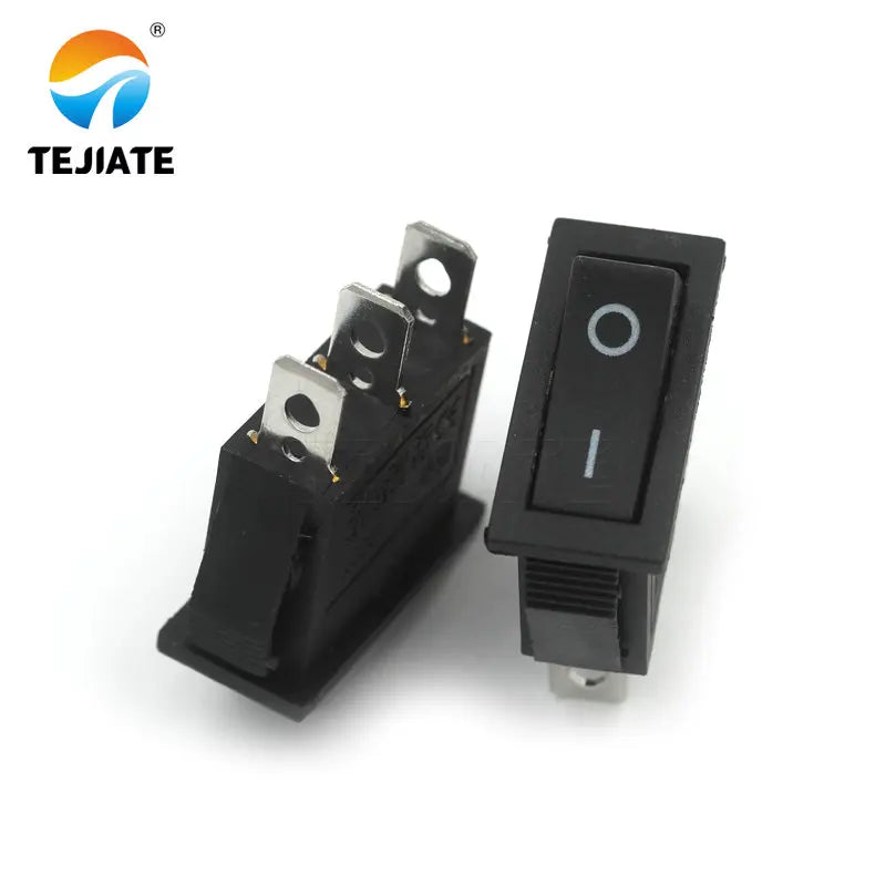 5PCS KCD3 Microswitch Electric Cooker Frying Pan Boat Type Toggle Switch Ship-type Seesaw 2/3 Feet 2/3 Gear Power Button Kit