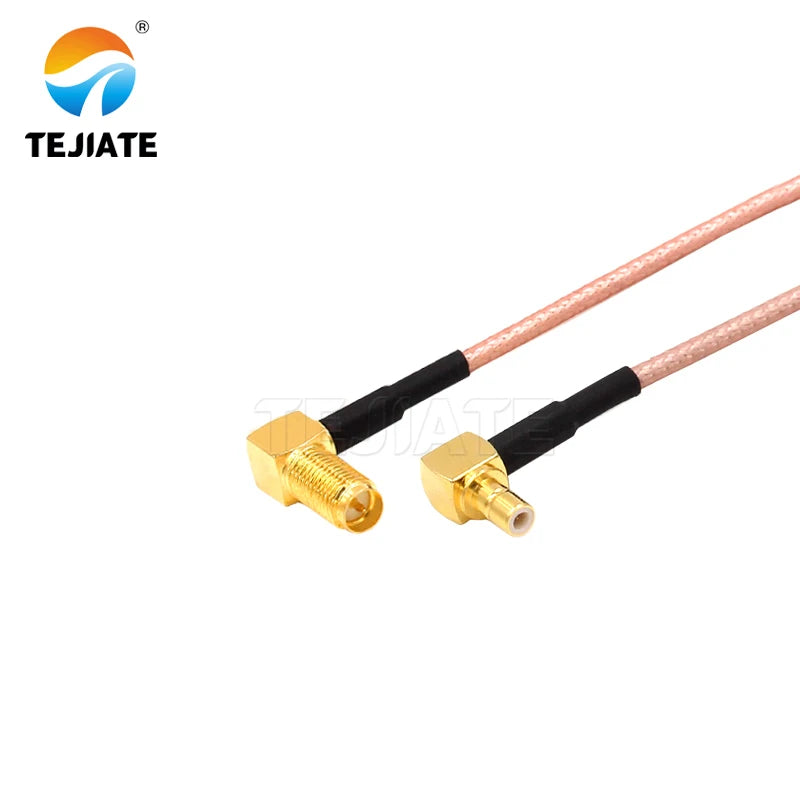 1PCS TEJIATE Adapter Cable SMB To RPSMA Type SMB-JW Convert RPSMA-KW 8-90CM 1M 1.5M 2M Length Connector RG316 Wire