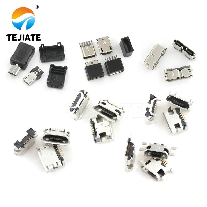 10PCS Micro-USB Socket MK5P Female-socket/Male-plug Paster-type Straight-insert Type Vertical-type Welding-type Interface