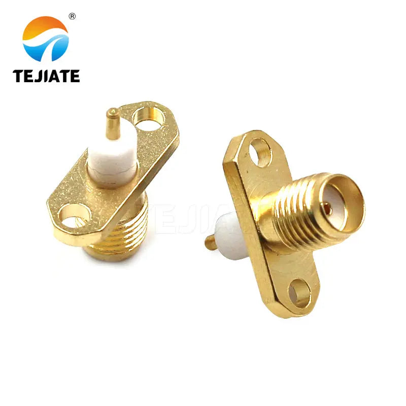 1PCS SMA KF-JFD-KFD 2/4 Hole Flange Square Connector Rhombic Female Base Adapter Waterproof Ring