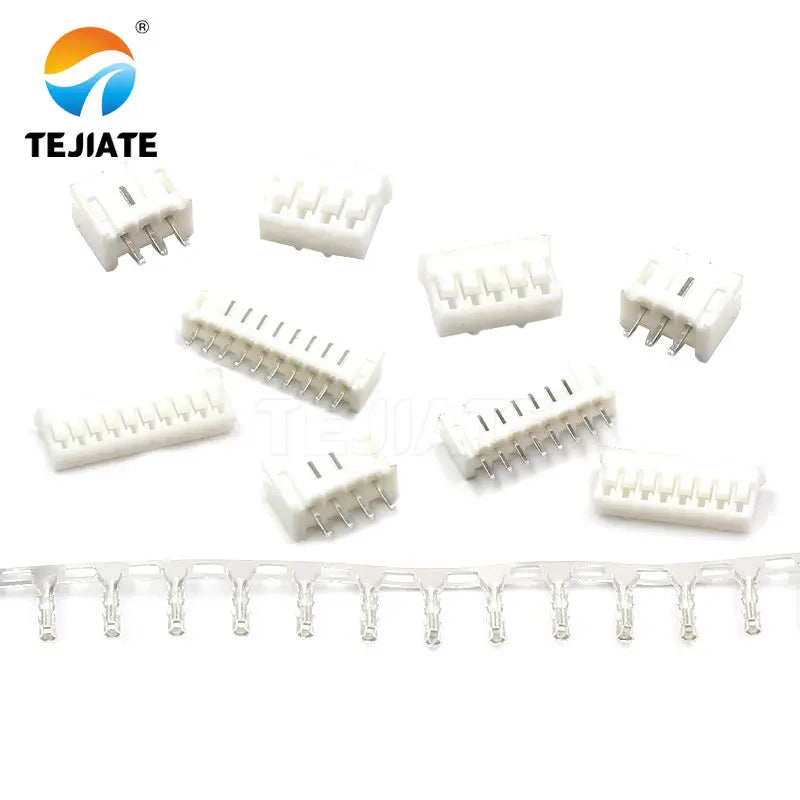 50PCS PH2.0MM Connector 2/3/4/5/6/7/8/9/10/12P Adapter Ternimal Straight Pin Base+Plug+Reed