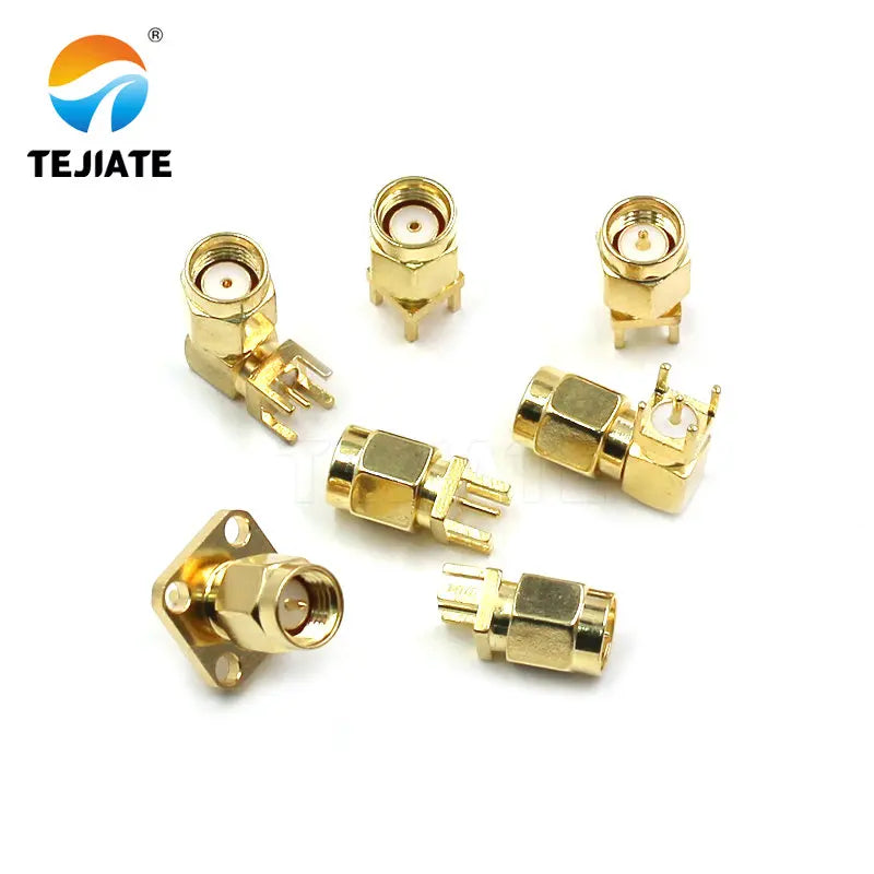 1PCS SMA-JE-JWE Antenna Base  Connector  Straight/bent Header  Square Foot Base  Adapter PCB Socket