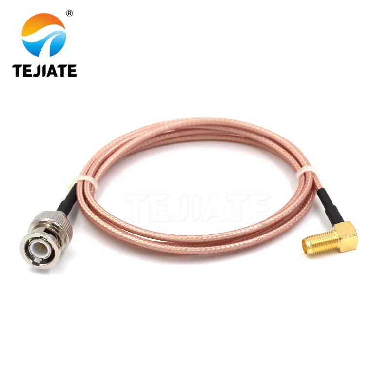 1PCS TEJIATE Adapter Cable BNC To SMA Type BNC-J Convert SMA-KW 8-90CM 1M 1.5M 2M Length Connector RG316 Wire