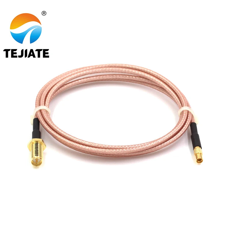 1PCS TEJIATE Adapter Cable MMCX To RPSMA Type MMCX-K Convert RPSMA-KY 8-90CM 1M 1.5M 2M Length Connector RG316 Wire